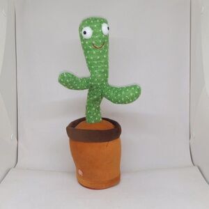 Dancing Singing Musical Cactus Plush-Tik Tok-Mimics-Lights Up-Tested & Working